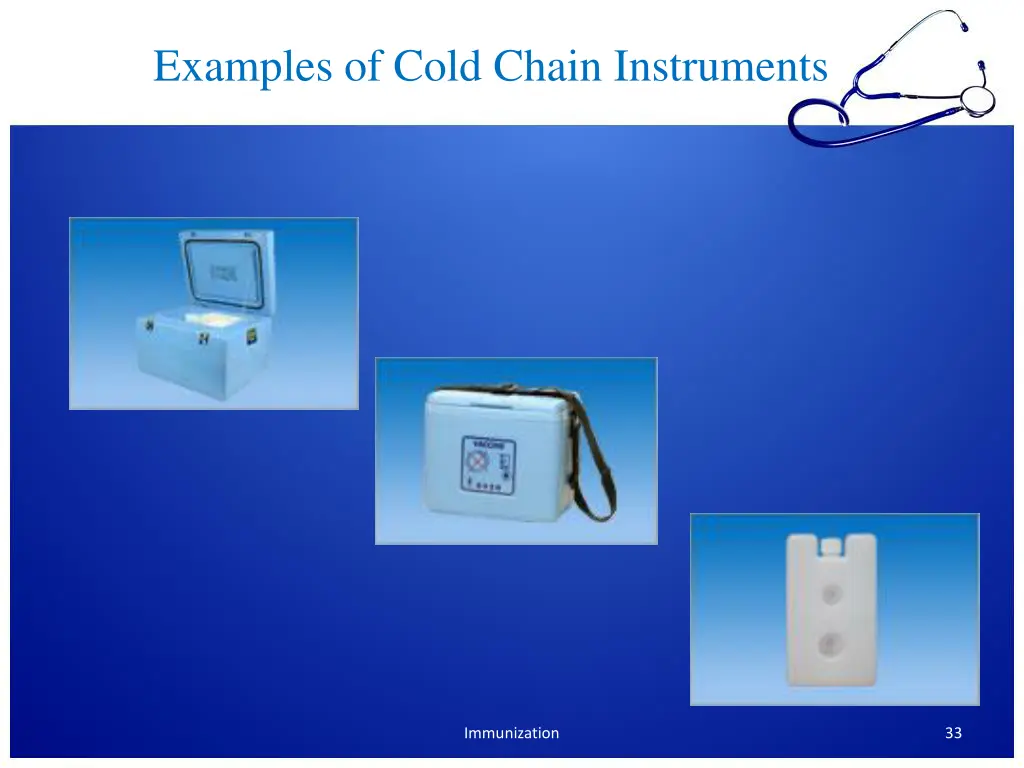 examples of cold chain instruments