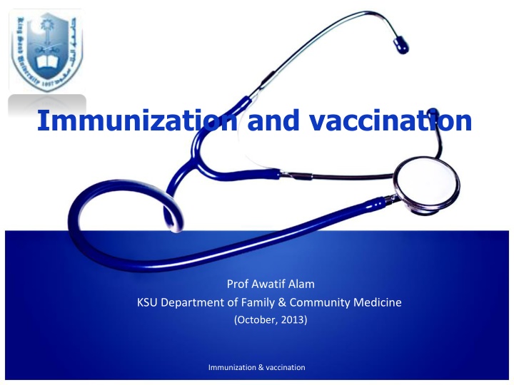 immunization and vaccination