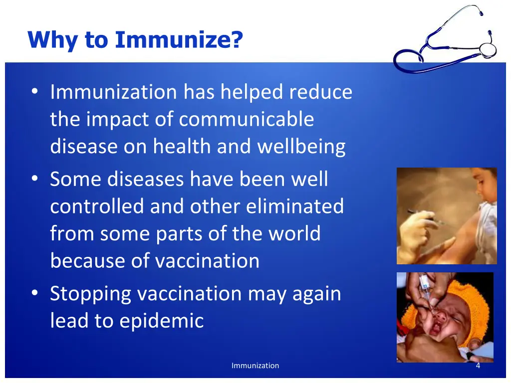 why to immunize