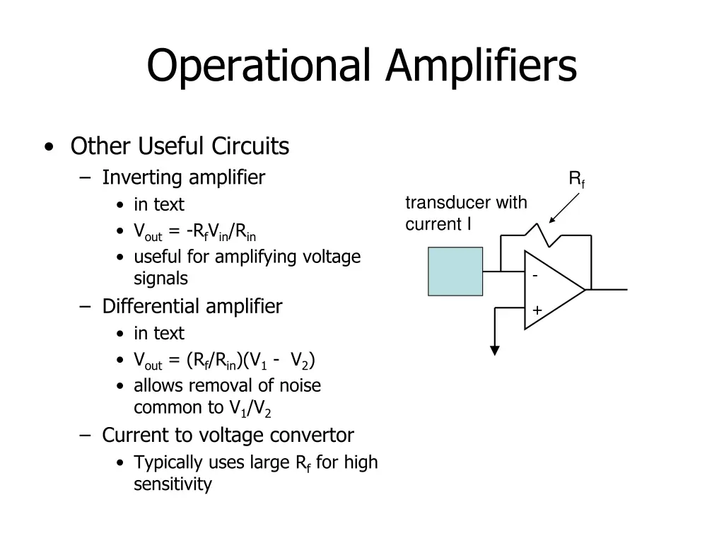 operational amplifiers 3