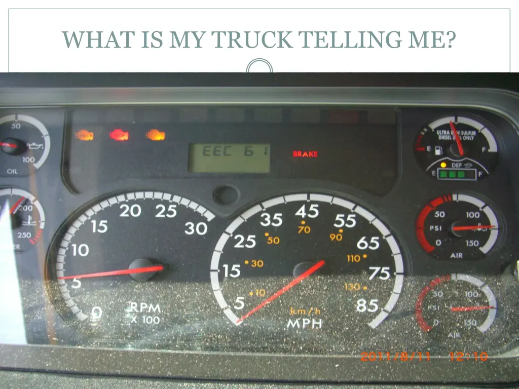 what is my truck telling me