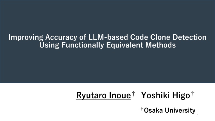 improving accuracy of llm based code clone