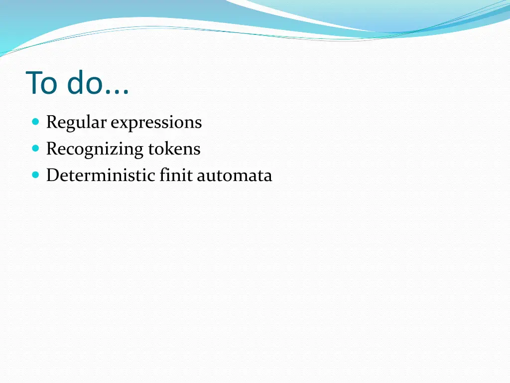to do