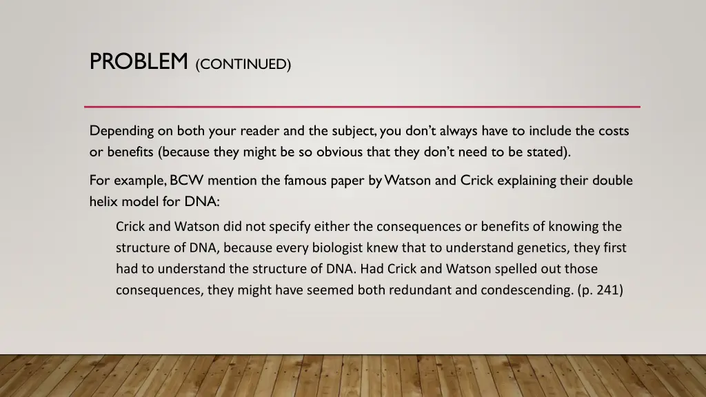 problem continued 1