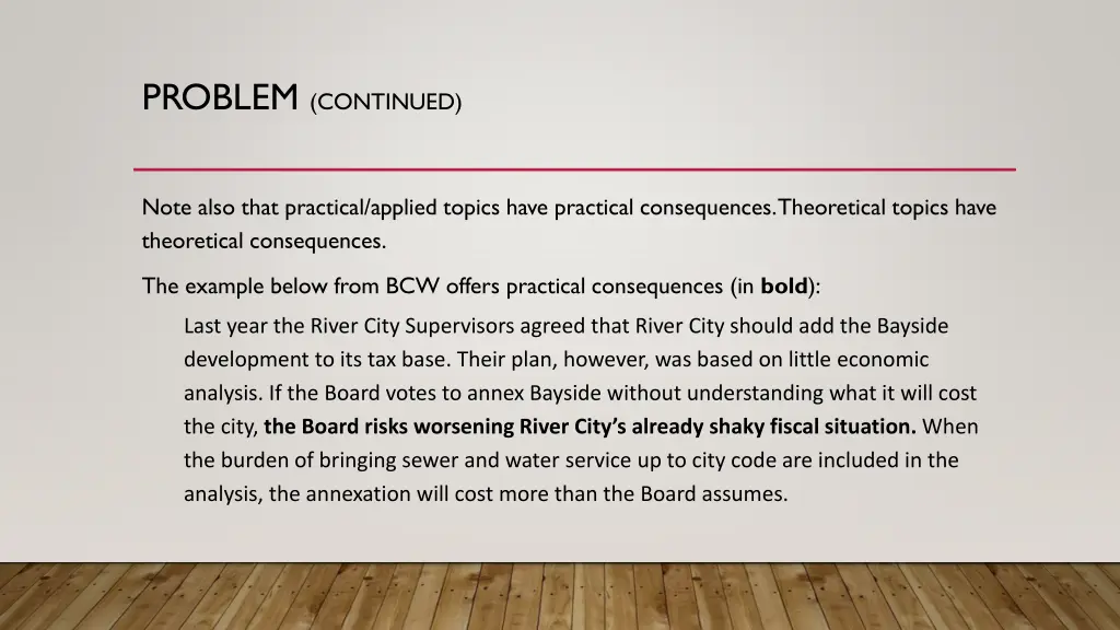 problem continued 2