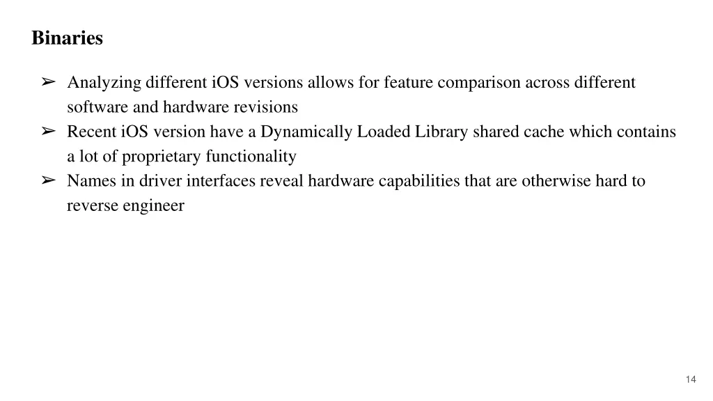 binaries
