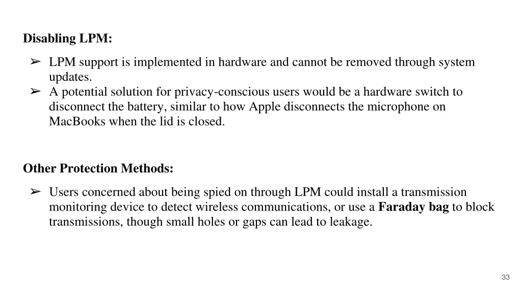 disabling lpm