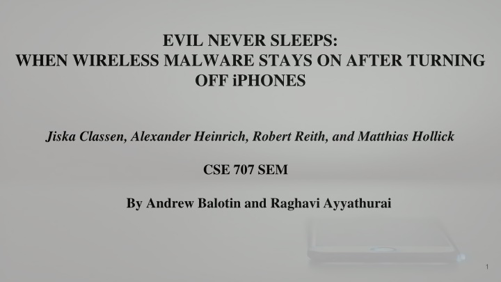 evil never sleeps