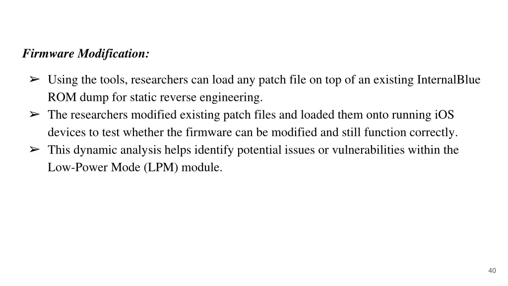 firmware modification