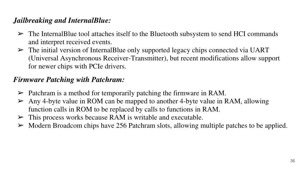 jailbreaking and internalblue