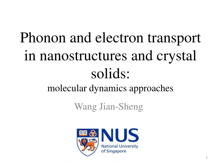 phonon and electron transport in nanostructures
