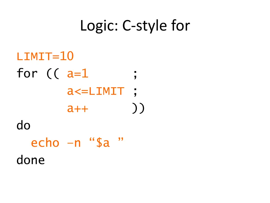 logic c style for 1