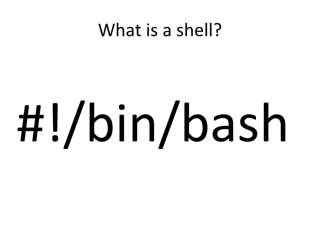 what is a shell 2
