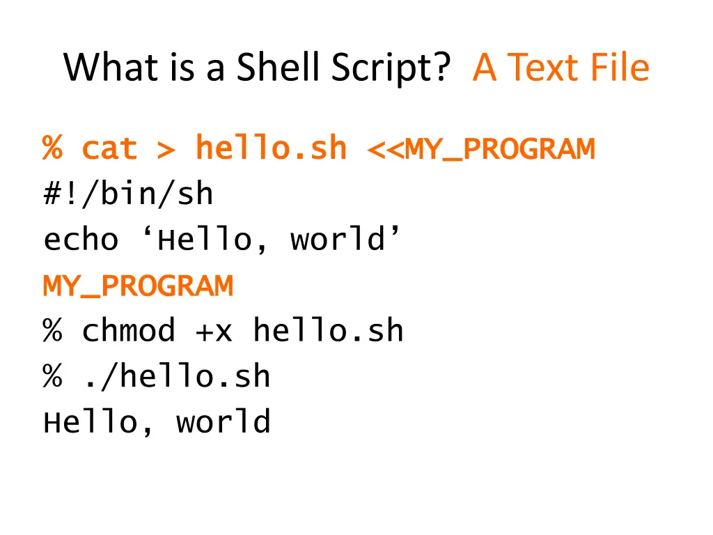what is a shell script a text file