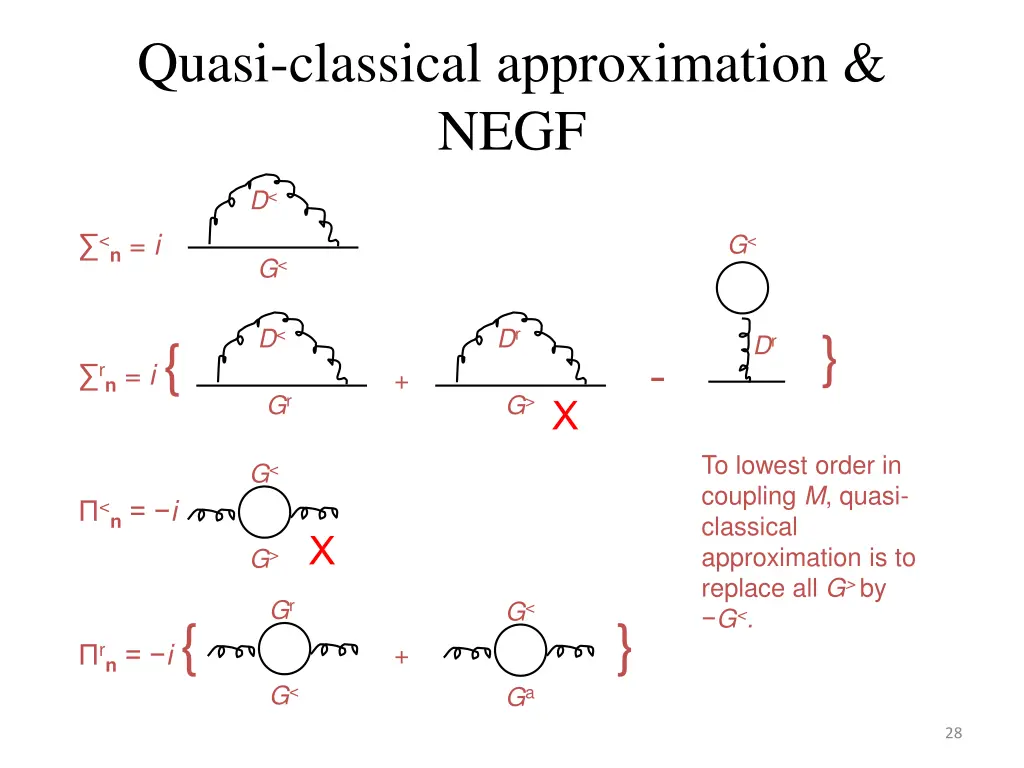 quasi classical approximation negf