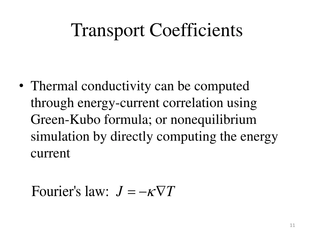 transport coefficients 1