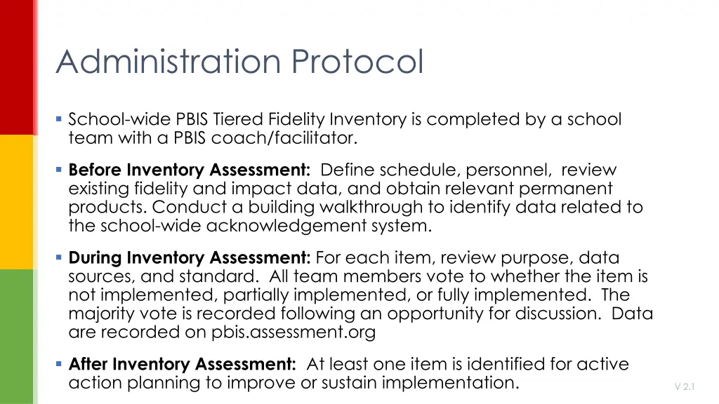 administration protocol