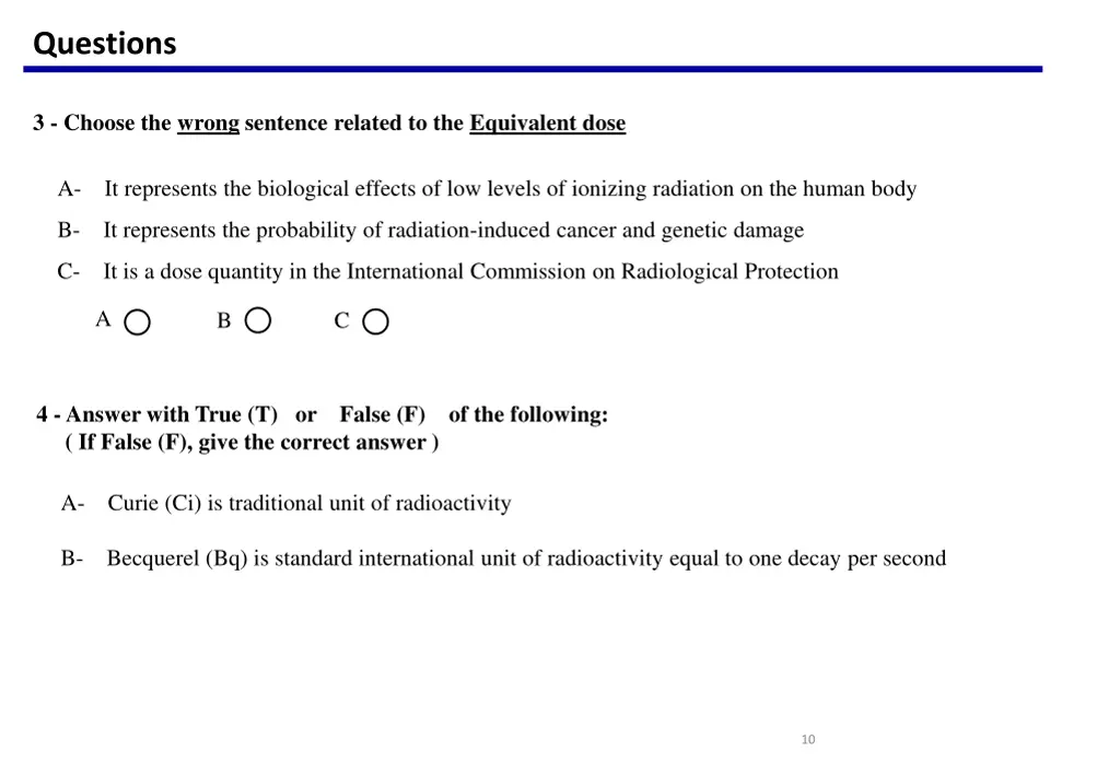 questions 1