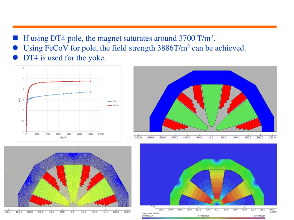 if using dt4 pole the magnet saturates around