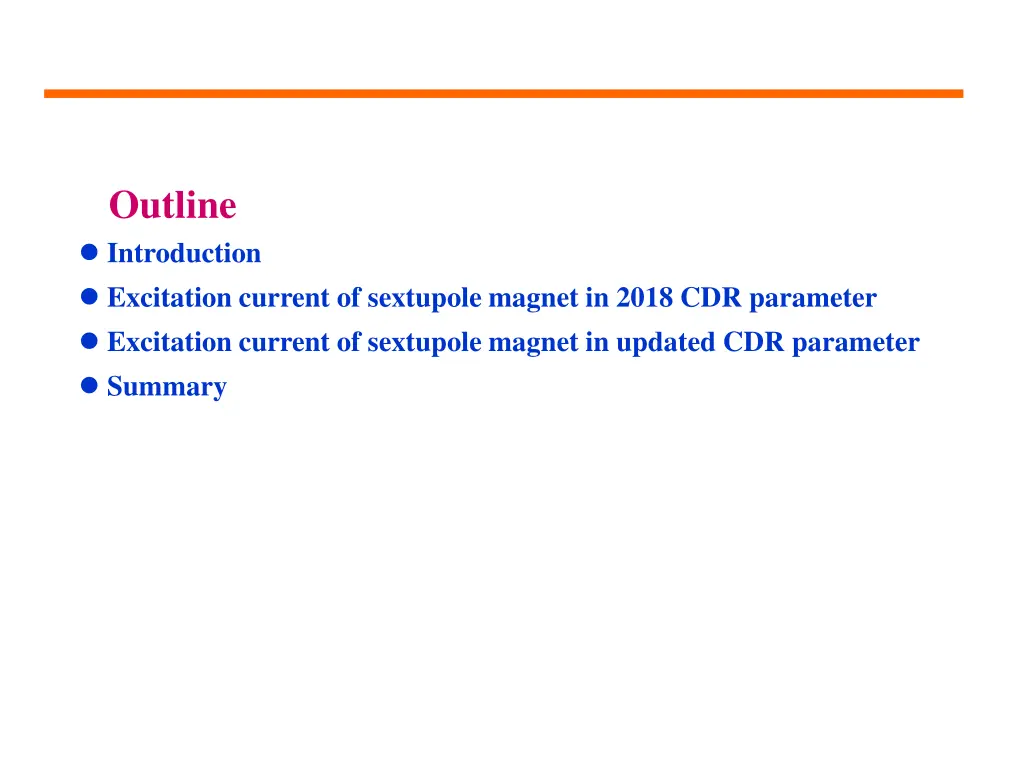 outline introduction excitation current