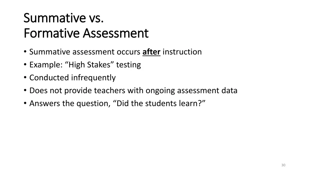 summative vs summative vs formative assessment