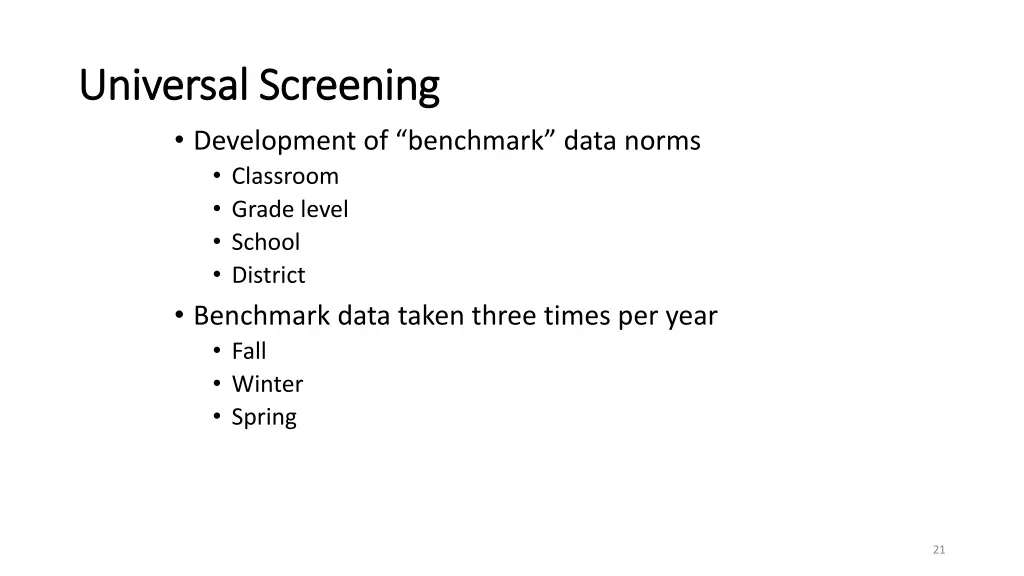 universal screening universal screening 2
