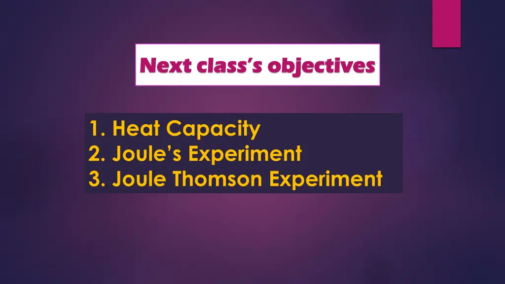 next class s objectives next class s objectives