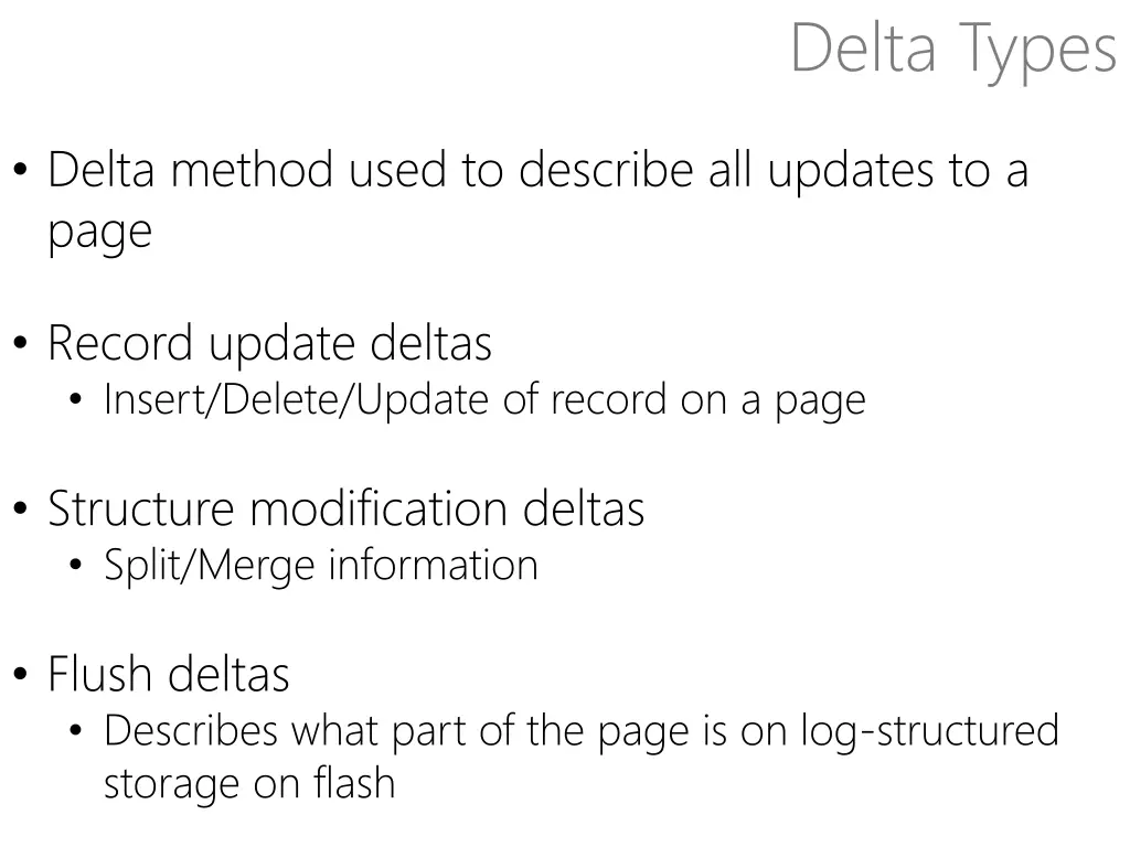 delta types