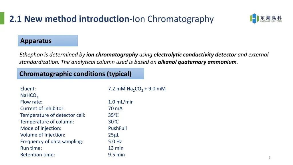 2 1 new method introduction ion chromatography