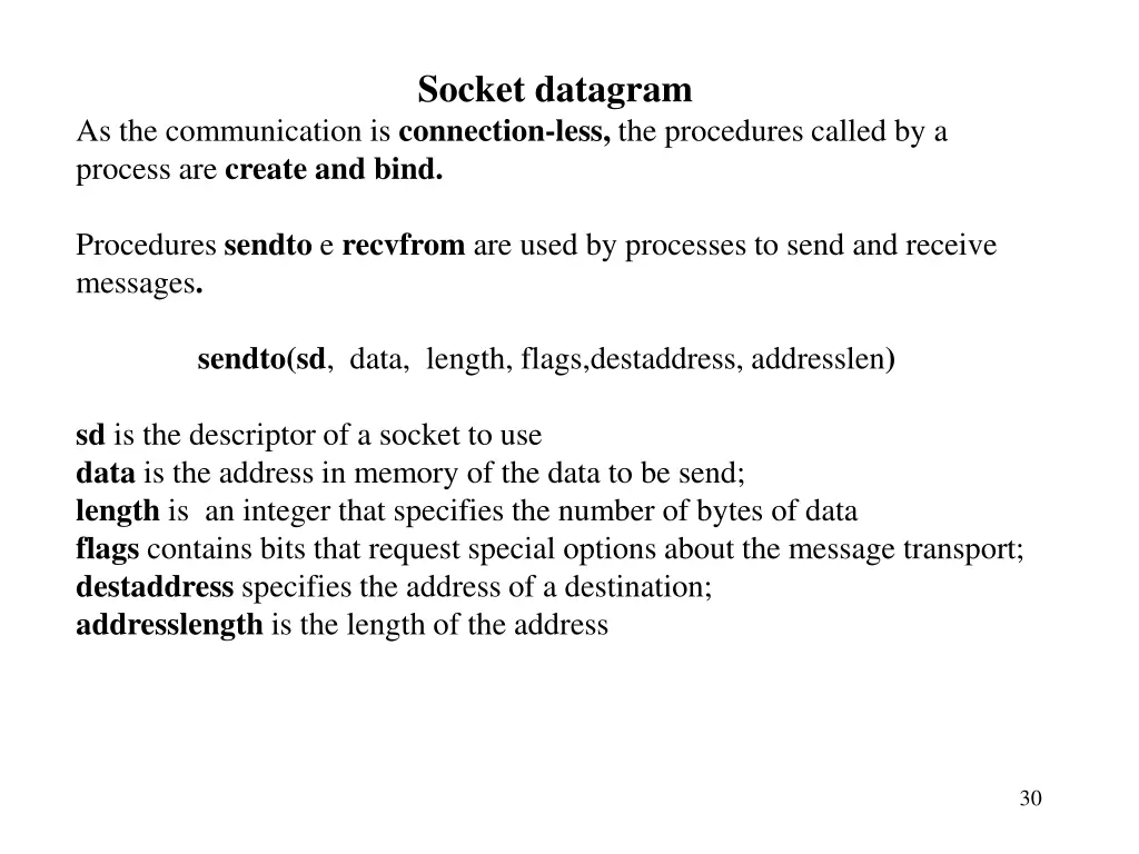 socket datagram