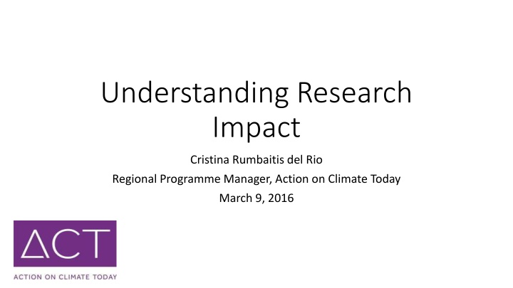 understanding research impact
