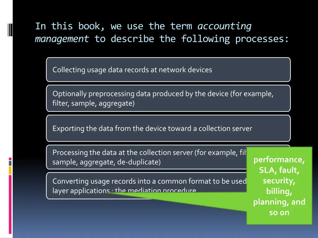 in this book we use the term accounting