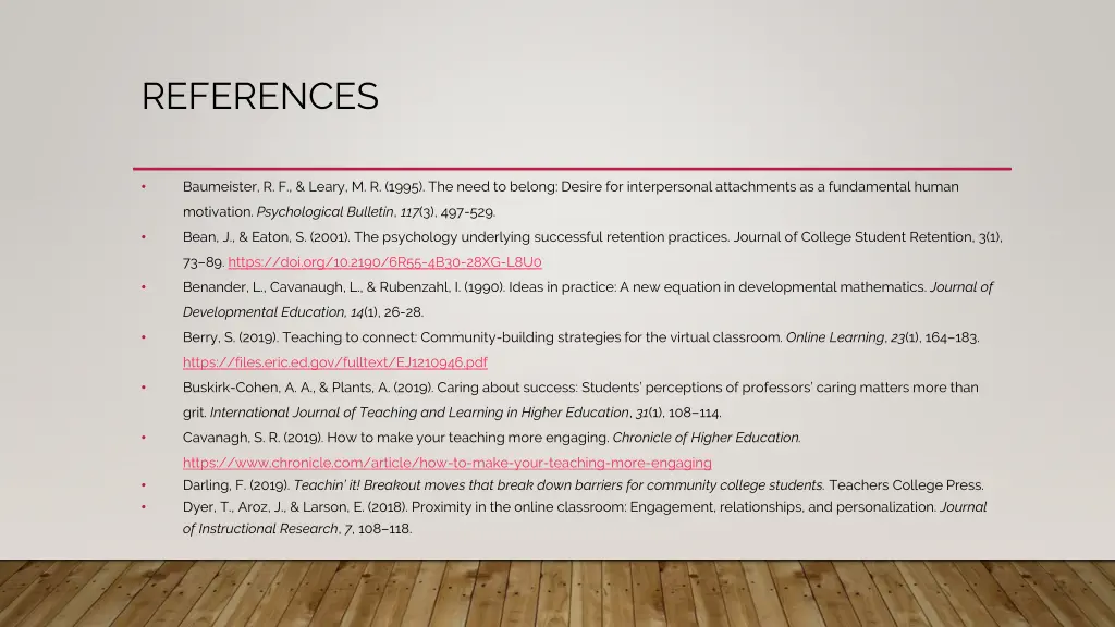references