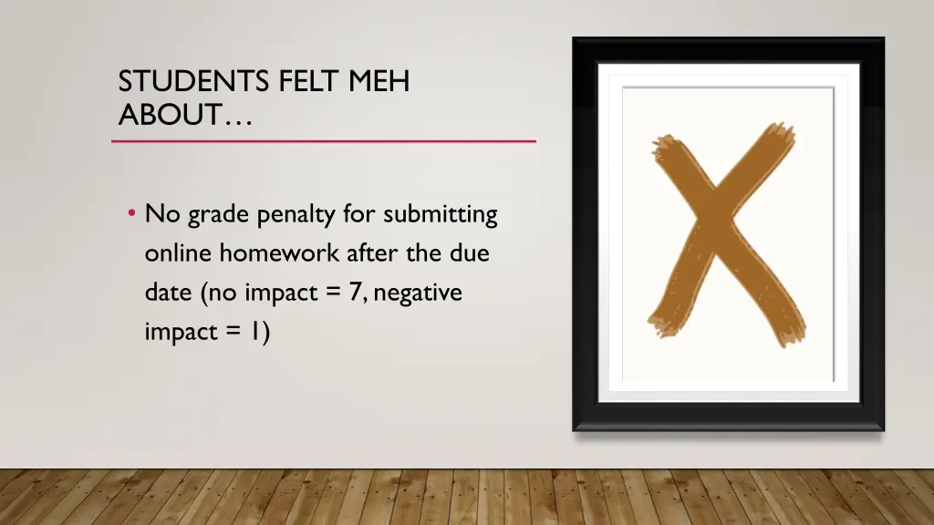 students felt meh about