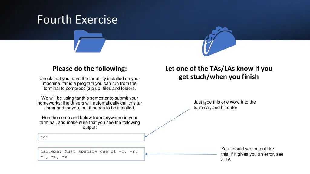 fourth exercise