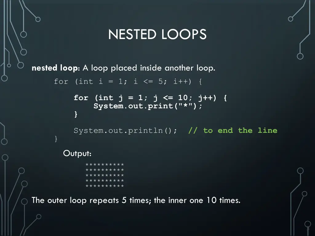 nested loops