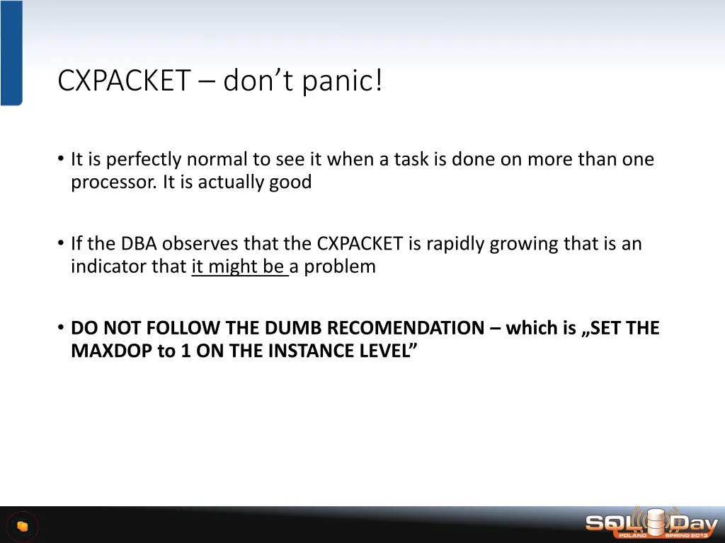 cxpacket don t panic