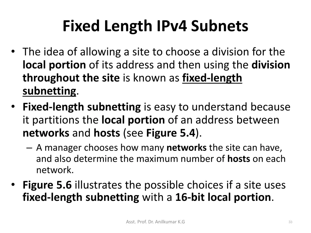 fixed length ipv4 subnets 3