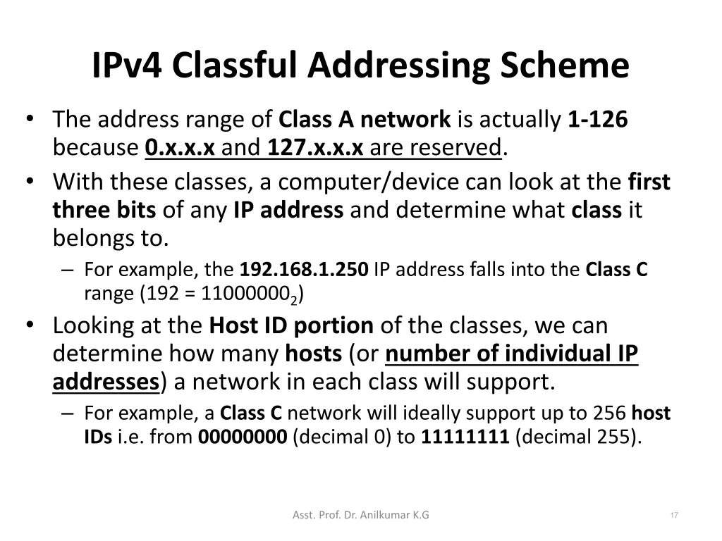 ipv4 classful addressing scheme 5