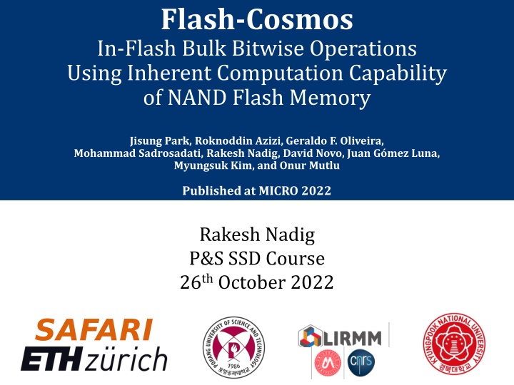 flash cosmos in flash bulk bitwise operations
