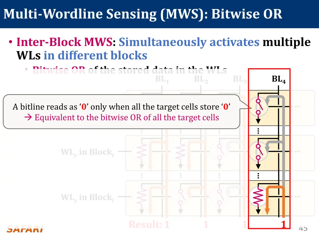 multi wordline sensing mws bitwise or 4