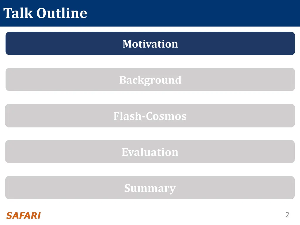 talk outline