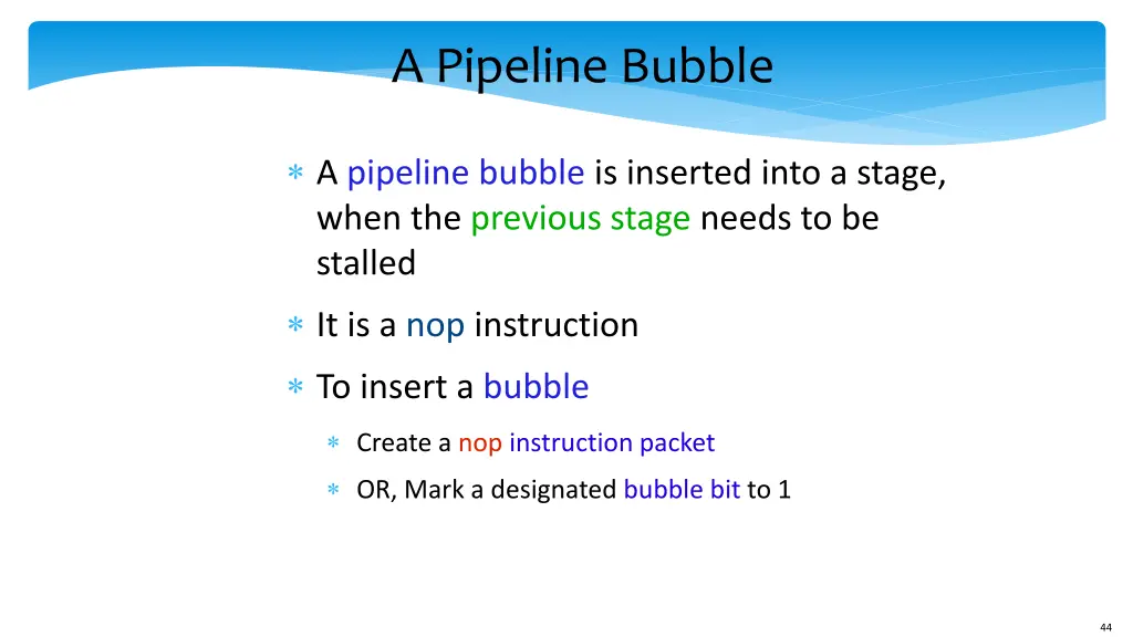 a pipeline bubble