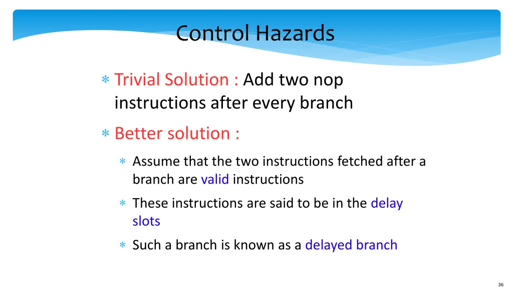 control hazards 2