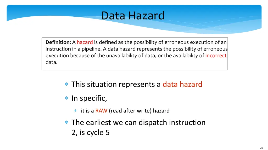 data hazard