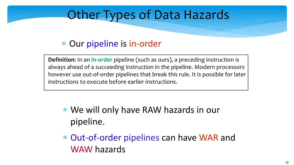 other types of data hazards