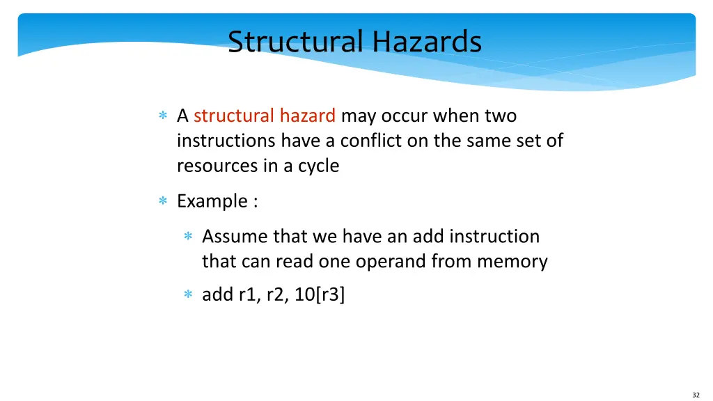 structural hazards
