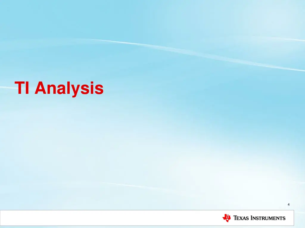 ti analysis