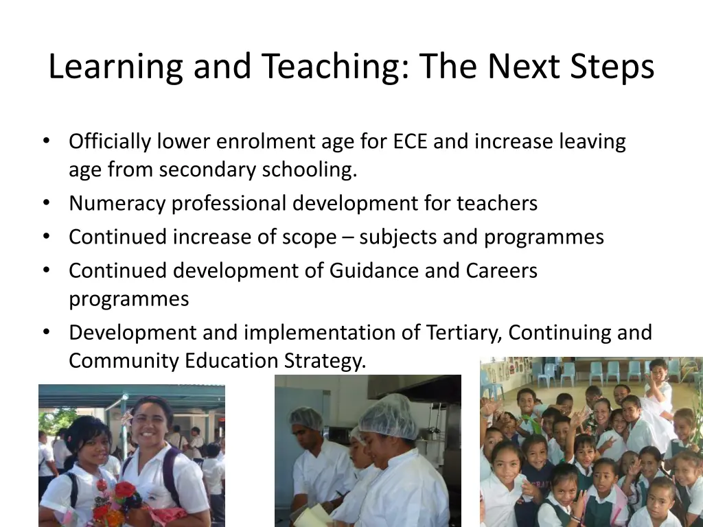 learning and teaching the next steps