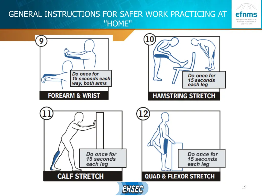 general instructions for safer work practicing 12